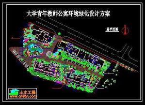 大學青年教師公寓環境綠化設計方案免費下載 園林綠化及施工